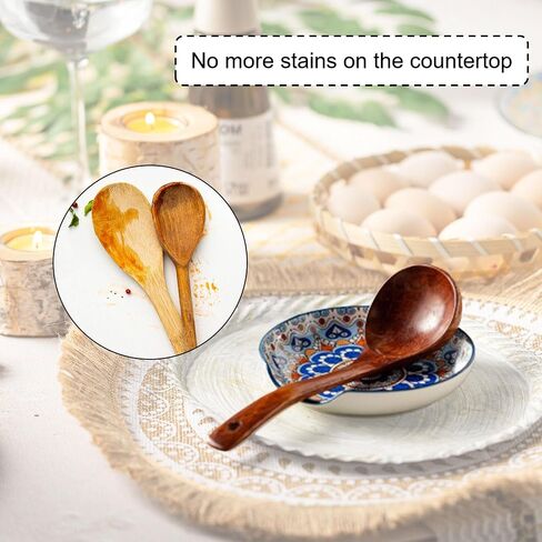 Spoon Rest for Stove Top Boho Style Spatula Rest Spoon Holder, 5.3in Ceramic Spoon Rest for Coffee Bar, Cooking Housewarming Gift Modern Farmhouse Kitchen Décor in Kuwait
