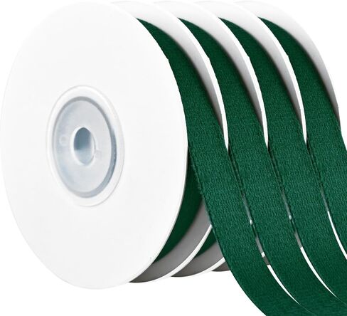 Velvet Christmas Ribbon，Double Face 3/8" x 20Yd for Christmas Wreath Decoration Handmade Craft Ornaments Gift Wrapping, Bow Making, Christmas Tree in Kuwait