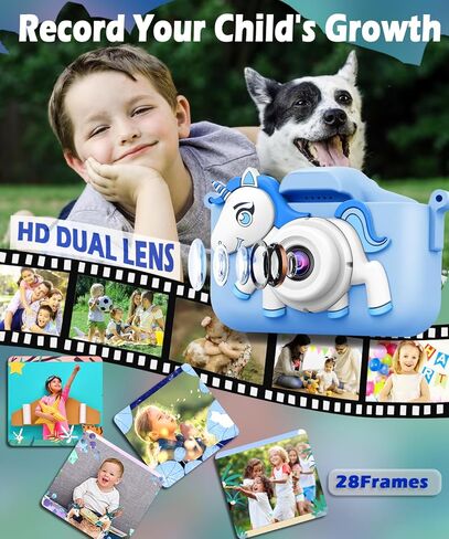 Upgrade Kids Camera, Gift for Girls Boys Age 3-12, 1080P HD Selfie Video Camera for Toddlers, Adorable Portable Children's Gifts, Ideal Toys for 3 4 5 6 7 8 9 Year Olds in Kuwait