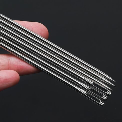 4" Professional Upholstery Needle 10cm length 3mm thickness, Big Eye Hand Sewing Needles for Stitching and Crafting Projects in Kuwait