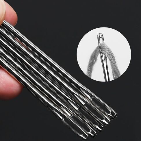 4" Professional Upholstery Needle 10cm length 3mm thickness, Big Eye Hand Sewing Needles for Stitching and Crafting Projects in Kuwait
