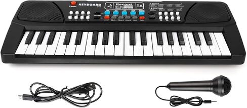 37 Key Upgrade Piano Keyboard for Kids Musical Toys Ages 3-5 Beginners Keyboard Piano with Microphone for 3 4 5 6 Year Old Boys Girls Gifts in Saudi Arabia