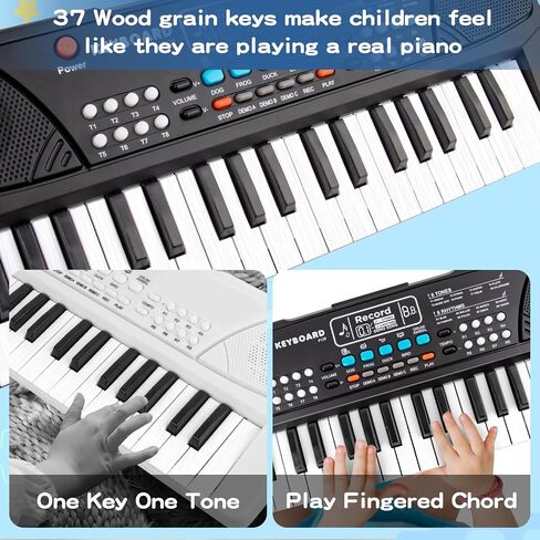 37 Key Upgrade Piano Keyboard for Kids Musical Toys Ages 3-5 Beginners Keyboard Piano with Microphone for 3 4 5 6 Year Old Boys Girls Gifts in Saudi Arabia