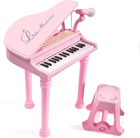 31 Keys Piano Toy for 3 Year Old Kids with Microphone and Stool in Kuwait