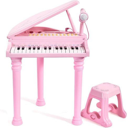 31 Keys Piano Toy for 3 Year Old Kids with Microphone and Stool in Kuwait