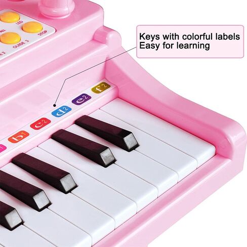 31 Keys Piano Toy for 3 Year Old Kids with Microphone and Stool in Kuwait