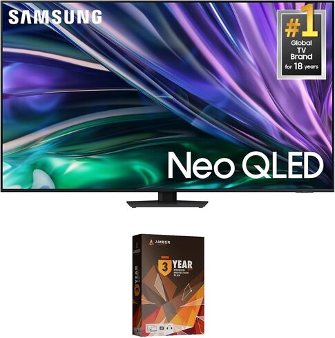 تلفزيون سامسونج الذكي QN55QN85DBFXZA مقاس 55 بوصة Neo QLED 4K مع تقنية Dolby Atmos وخطة حماية العنبر لمدة 5 سنوات (2024) in Kuwait