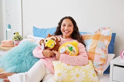 Snackles Series 2 Capybara & Boba 8 Inch Plush by ZURU, Ultra Soft Plush, Collectible Plush with Real Licensed Brands, Stuffed Animal, Giftable in Saudi Arabia