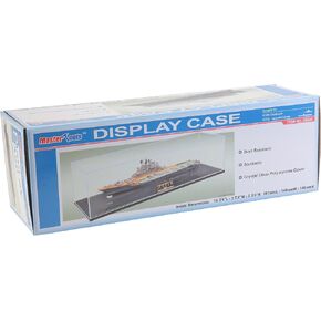 Trumpeter Showcase for Military & Ships (19.75'' Lx5.8'' Wx5.75'' H) Black Base (1/700 Scale), TSM-9805