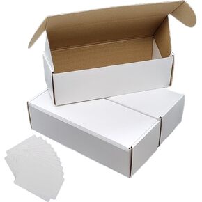 Trading Card Storage Box - 3 Card Holder Boxes, 600+ Ct. TCG Card Storage Box for MTG, Baseball. 1800 Bulk Card Box Storage for Trading Cards