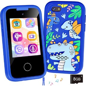 Kids Smart Phone for Girls, Christmas Birthday Gifts for Girls Age 3-10,Kids Toys Cell Phone, Toddler Learning Play Toy Phone with Dual Camera, Game, Music Player in Kuwait
