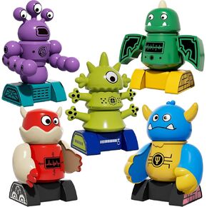 TEMI Magnet Robot Toy for Kids 3-5 Years Old - Monster Magnet Toys Stacking Transform Toys for Kids with Storage Box, Set for Kids Age 3 4 5 6 7 Years Old Boys, Christmas and Birthday Gifts