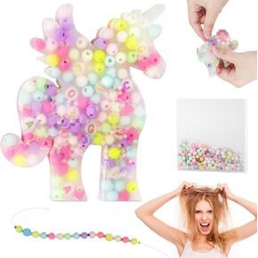Skin Picking Fidget Toys, Sensory Toys for Picking Pad, ADHD Fidget Toys, Relax Anxiety Toy for Kids Adults, DIY Making Beads Bracelet