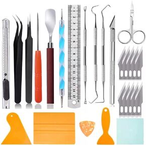 27 PCS Premium Weeding Tools for Vinyl, Vinyl Weeding Tools kit, Crafting Tools, Craft Basic Set, Scrapbooking Tools, Craft Vinyl Tools and Accessories for Cameos/Lettering/Cutting/Splicing