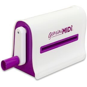 GeminiJets GEMMIDI-M-GLO Gemini Midi Manual Die Cutting & Embossing Machine for Scrapbooking, Card Making and Crafting-6" x 9" Opening Plate, One Size, White