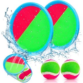 Kids Toys Toss and Catch Game Set - Beach Toys Pool Toys Outdoor Toys for Kids Ages 4-8, Stocking Stuffers for Kids, Beach Games, Yard Games for Kids Adults Family Outside Games