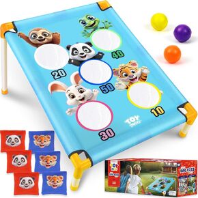 TOY Life Bean Bag Toss Carnival Game, Corn Hole, Outside Toys for Kids Ages 4-8, Kids Toys for Boys 3-5, Easter Outdoor Game for Ages 4-8, Gift for 3 Year Old Boys, Backyard Lawn Birthday Party Games