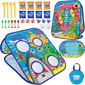 TOY Life Bean Bag Toss Game for Kids, Outdoor Toys for Toddlers 3-5, Kids Outdoor Games, Outside Toys for Toddlers 3-5, Dinosaur Games for Kids, Dinosaur Toys for Kids, Outdoor Games for Kids Ages 4-8