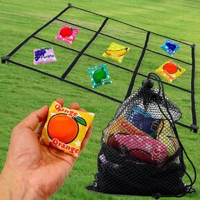 3-in-1 Dinosaur Toss Game for Toddlers 2 3 4 5 Years Old, Outdoor Toys Birthday Christmas Boys Gifts Ideas, Cool Kids Axes Throwing Games, Fruit Bean Bags & Sticky Balls for Tossing