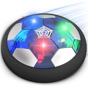 Toyk Boy Toys - LED Hover Soccer Ball - Air Power Training Ball Playing Football Indoor Outdoor Game - Birthday Gifts for Kids, Age 3 4 5 6 7 8-12 Year Old Boys - Soccer