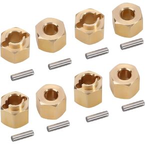 INJORA Brass Wheel Hex Hub 6mm(+2mm) Extenders Adaptor for 1/18 RC Crawler Car TRX4M Upgrade Parts