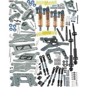 RC Upgrades Part for 1/10 Slash 2WD,Driveshafts,Shock Absorbers &Suspension Arms &Turnbuckles Links&Caster Blocks &Steering Block &Stub Axle Carriers &Shock Towers &Bulkhead,Red in Kuwait