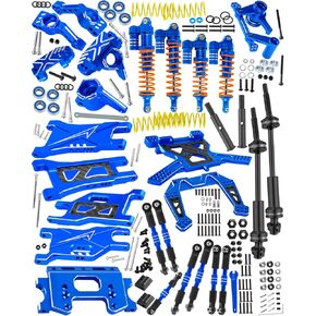 RC Upgrades Part for 1/10 Slash 2WD,Driveshafts,Shock Absorbers &Suspension Arms &Turnbuckles Links&Caster Blocks &Steering Block &Stub Axle Carriers &Shock Towers &Bulkhead,Titanium