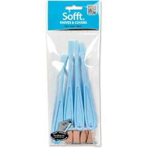 Sofft Artist Tools by GOLDEN, Knives and Covers - Mixed, Pack of 12, Professional Artist Pastels