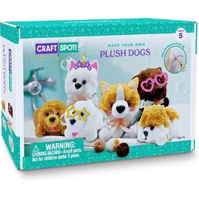 DIY Pom-Pom Animal Craft Kit - Plush Keychain Making Craft Kit, Create 10 Animal Models, Soft and Fluffy Craft Pom Poms for Kids, Perfect for Boys Girls to Make Your Own Stuffed Keychains