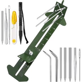 Tondiamo Paracord Bracelets Kit Paracord Fid Set Adjustable Length Paracord Stainless Steel Lacing Needle DIY Craft Maker Tool 4 Inch to 13 Inch Weaving Knotters Tool for Jewelry Supplies (Army Green)