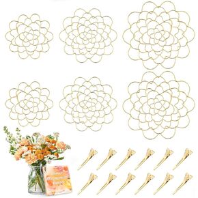 Flower Arrangement Holder, 3Pcs Floral Grid Flower Frog Tool Wire Arranger Twist for Vase Floral Stems Bouquets Plant Fixation
