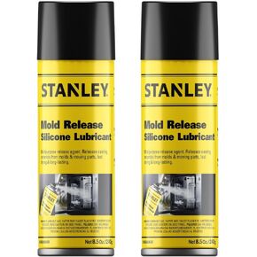 STANLEY Mold Release Spray - 1x8.5 oz, High-Performance Silicone Lubricant for Epoxy Resin, Plastics, Withstands Extreme Temperatures, Moisture Repellent, Corrosion Protection - 1 Pack