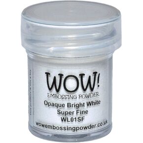 Wow Embossing Powder 15ml, Opaque Bright White