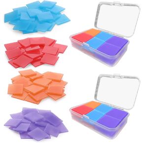 80pcs Diamond Painting Glue Clay, Colorful Painting Clay Wax Embroidery Cross-Stitch Painting Set Tool DIY Diamond Wax Tool for Embroidery Accessories,2 x 2cm(4 Colors) (Multicoloured) in Kuwait