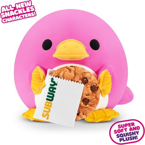 Snackles Series 2 Capybara & Boba 8 Inch Plush by ZURU, Ultra Soft Plush, Collectible Plush with Real Licensed Brands, Stuffed Animal, Giftable in Kuwait