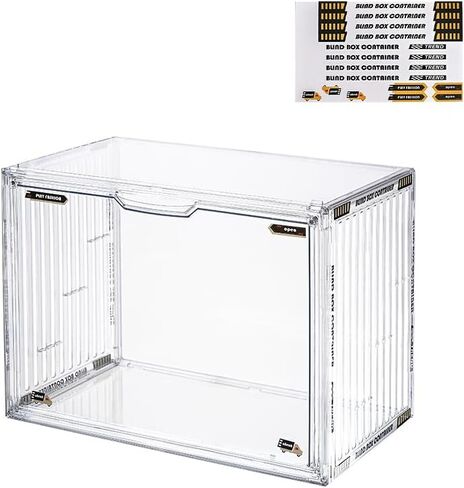 3 Tiers Clear Display Case for Figures, Acrylic Storage Organizers Box with Magnetic Door, Wall-Mounted Dustproof Showcase for Collectibles Action Figure in Kuwait