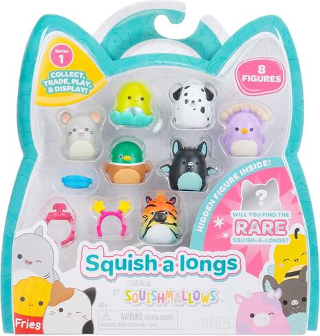 Squish-a-longs 8 Pack - 1" Mini-Squish with 2 Accessories, 1 Ring, and a Collector’s Guide - Collect, Trade, & Play in Saudi Arabia