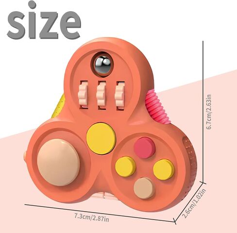 Fidget Toys for Adults,1PCS Fidget Pad Easter Basket Stuffers for Boys Girls,Stress Relief Cube Clicker Controller with Quiet Fidgets,ADHD Autism Fidget Spinner for Office Desk Travel Games in Kuwait