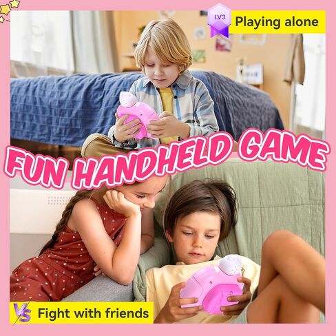 Quick Push Game Fidget Toys Pro for Kids Adults, Handheld Game Fast Puzzle Game Machine, Push Bubble Stress Toy, Relief Party Favors, for Grils (Pink) in Saudi Arabia