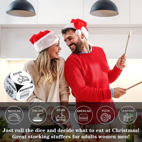 Anniversary Date Night Gifts for Couples Food Decision Dice Valentines Day Gifts for Him Her Christmas Birthday Gifts for Husband Wife Boyfriend Girlfriend Funny Gifts for Men Women Stocking Stuffers in Kuwait