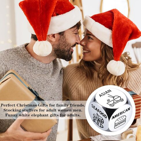 Anniversary Date Night Gifts for Couples Food Decision Dice Valentines Day Gifts for Him Her Christmas Birthday Gifts for Husband Wife Boyfriend Girlfriend Funny Gifts for Men Women Stocking Stuffers in Kuwait