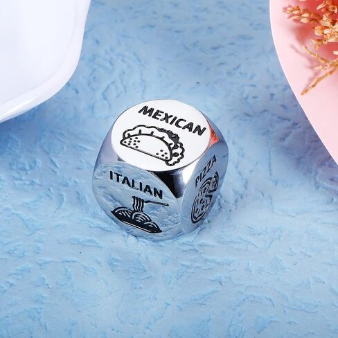 Anniversary Date Night Gifts for Couples Food Decision Dice Valentines Day Gifts for Him Her Christmas Birthday Gifts for Husband Wife Boyfriend Girlfriend Funny Gifts for Men Women Stocking Stuffers in Kuwait