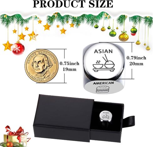 Anniversary Date Night Gifts for Couples Food Decision Dice Valentines Day Gifts for Him Her Christmas Birthday Gifts for Husband Wife Boyfriend Girlfriend Funny Gifts for Men Women Stocking Stuffers in Kuwait