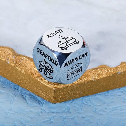 Anniversary Date Night Gifts for Couples Food Decision Dice Valentines Day Gifts for Him Her Christmas Birthday Gifts for Husband Wife Boyfriend Girlfriend Funny Gifts for Men Women Stocking Stuffers in Kuwait