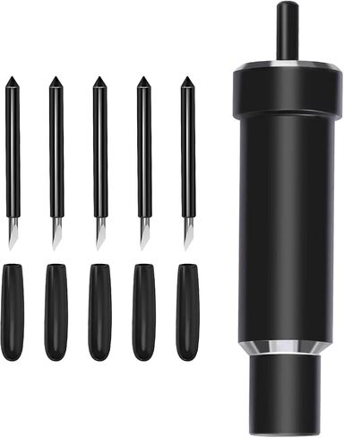 5 PCS Premium Fine-Point Blade and Housing Compatible with ExploreAir/Air 2/Air 3/Maker/Maker 3/Expression Cutting Machines for Light to Mid-Weight Materials Like Cardstock, Vinyl, Iron-On & More in Saudi Arabia
