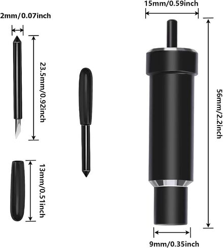 5 PCS Premium Fine-Point Blade and Housing Compatible with ExploreAir/Air 2/Air 3/Maker/Maker 3/Expression Cutting Machines for Light to Mid-Weight Materials Like Cardstock, Vinyl, Iron-On & More in Saudi Arabia