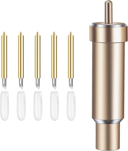 5 PCS Premium Fine-Point Blade and Housing Compatible with ExploreAir/Air 2/Air 3/Maker/Maker 3/Expression Cutting Machines for Light to Mid-Weight Materials Like Cardstock, Vinyl, Iron-On & More in Saudi Arabia