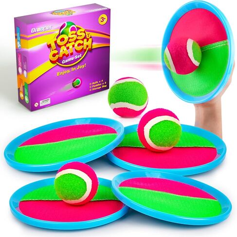 Kids Toys Toss and Catch Game Set - Beach Toys Pool Toys Outdoor Toys for Kids Ages 4-8, Stocking Stuffers for Kids, Beach Games, Yard Games for Kids Adults Family Outside Games in Saudi Arabia
