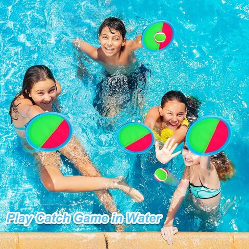 Kids Toys Toss and Catch Game Set - Beach Toys Pool Toys Outdoor Toys for Kids Ages 4-8, Stocking Stuffers for Kids, Beach Games, Yard Games for Kids Adults Family Outside Games in Saudi Arabia