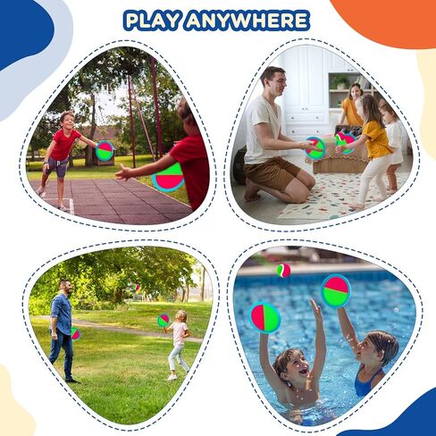 Kids Toys Toss and Catch Game Set - Beach Toys Pool Toys Outdoor Toys for Kids Ages 4-8, Stocking Stuffers for Kids, Beach Games, Yard Games for Kids Adults Family Outside Games in Saudi Arabia
